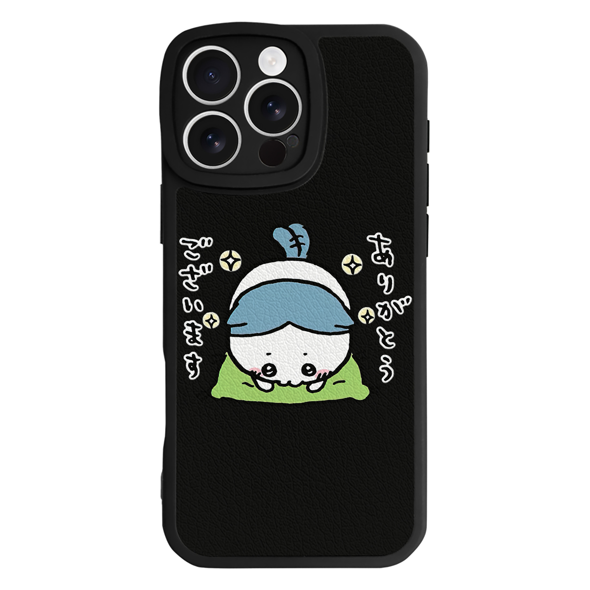 （画像用） ちいかわ ハチワレ Chii-kawa hachiware 【iPhone 16シリーズ対応】シリコンスマホケース（レザー調） 材質：シリコン